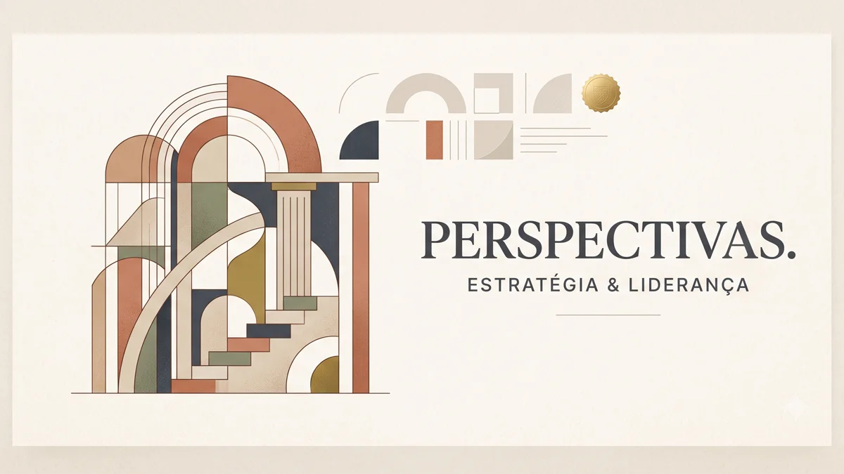 Ilustração editorial minimalista demonstrando o uso equilibrado de espaço em branco e tipografia refinada para marcas premium.